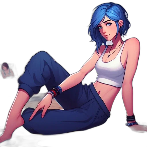 concept art, pixel art, anime, fantasy art transparent PNG cut-out