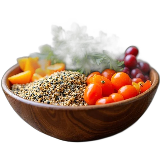 food, crown, bowl, filled transparent PNG cut-out