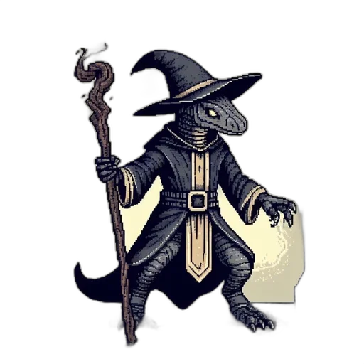 staff, dragon, creature, mask transparent PNG cut-out