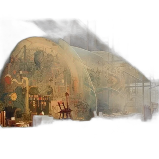 furniture, car, umbrella, concept art transparent PNG cut-out
