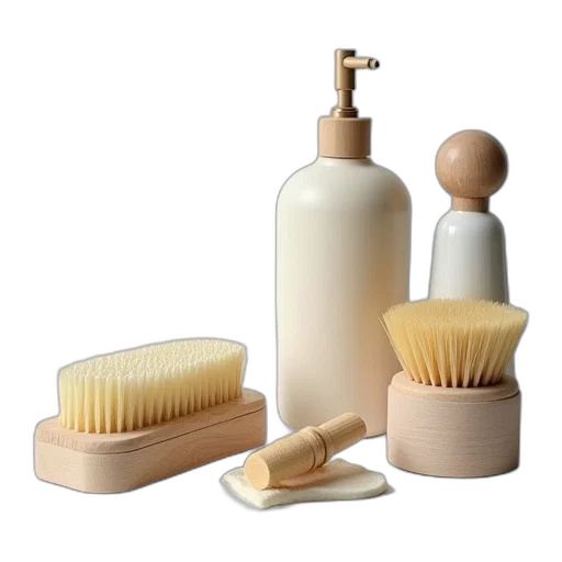 hair, furniture, bottle, 3d render transparent PNG cut-out