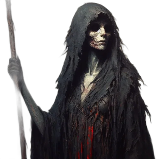 staff, mask, creature, face transparent PNG cut-out