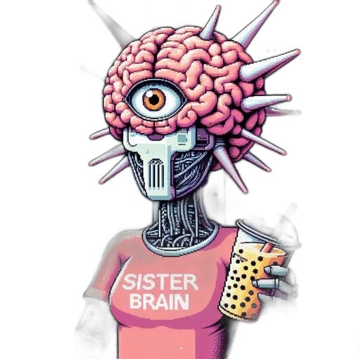 robot, crown, staff, creature transparent PNG cut-out
