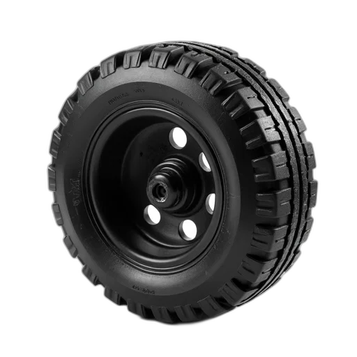 3d render, black, plastic, wheel transparent PNG cut-out