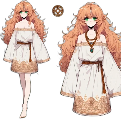 dress, concept art, anime, pixel art transparent PNG cut-out