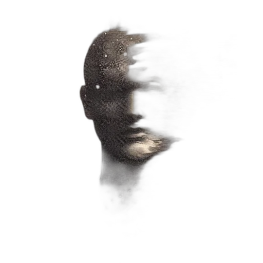 face, mask, robot, creature transparent PNG cut-out