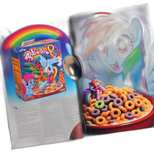 food, rainbow, cereal, box transparent PNG cut-out