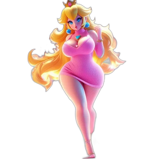 dress, crown, concept art, 3d render transparent PNG cut-out