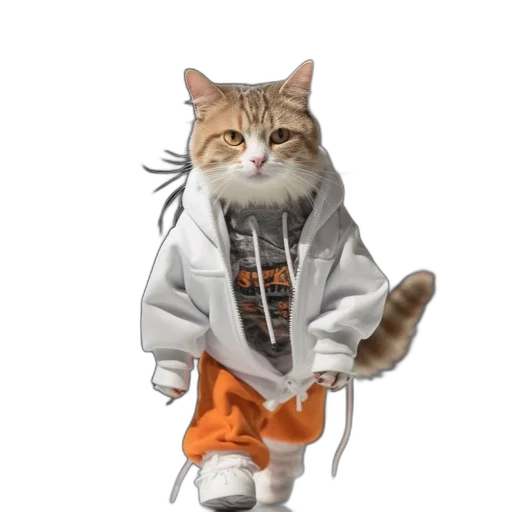 jacket, staff, animal, creature transparent PNG cut-out