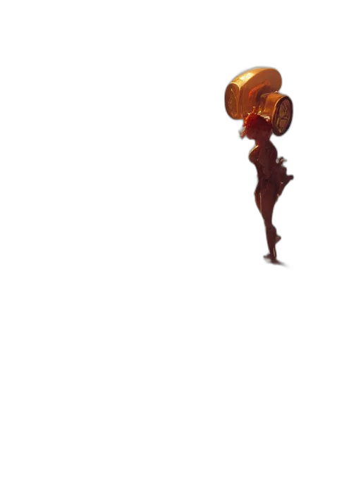 staff, dress, hat, hair transparent PNG cut-out