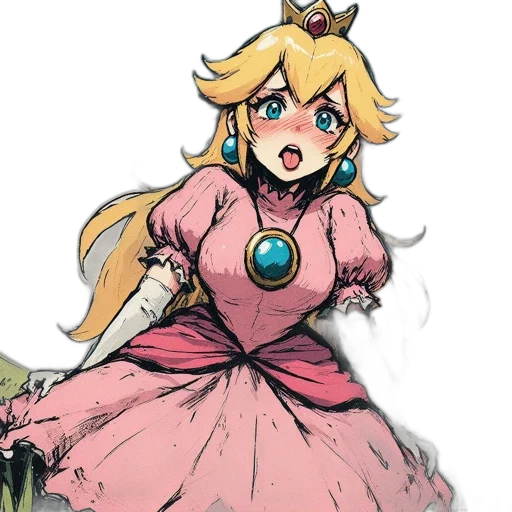 dress, crown, staff, concept art transparent PNG cut-out