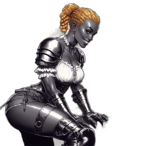 robot, concept art, cyberpunk, comic book art transparent PNG cut-out