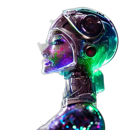 robot, jewelry, bottle, crown transparent PNG cut-out