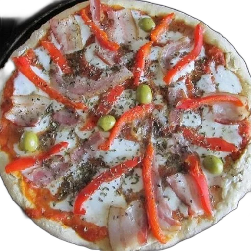 food, 3d render, photorealistic, pizza transparent PNG cut-out