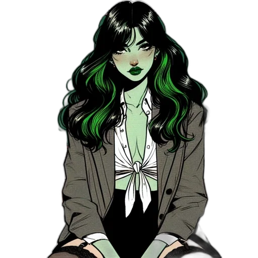 jacket, comic book art, cartoon, concept art transparent PNG cut-out