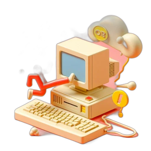 furniture, robot, 3d render, pixel art transparent PNG cut-out
