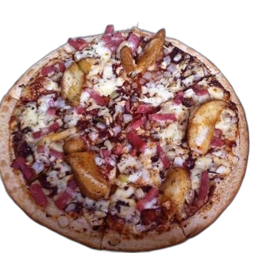 food, crown, pizza, ham transparent PNG cut-out