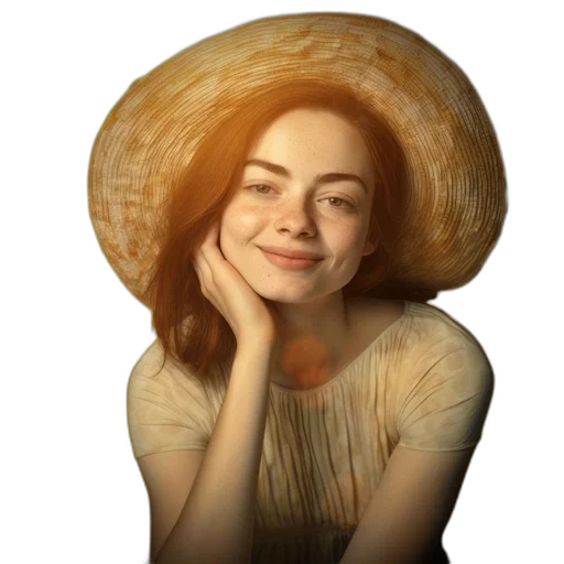 hat, face, hair, crown transparent PNG cut-out
