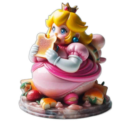 food, crown, dress, 3d render transparent PNG cut-out
