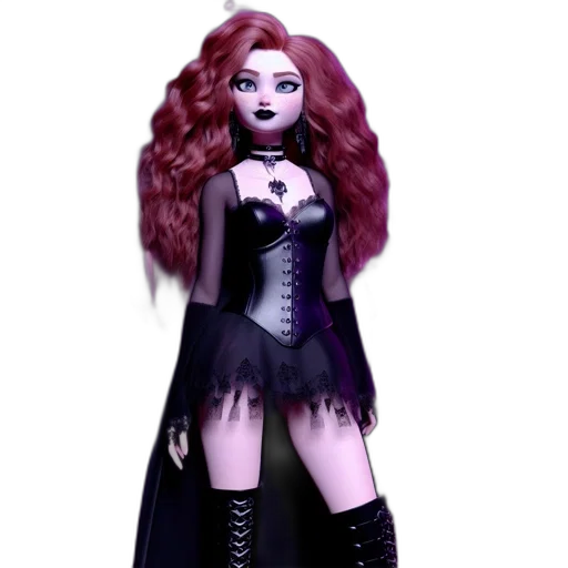 dress, concept art, fantasy art, 3d render transparent PNG cut-out