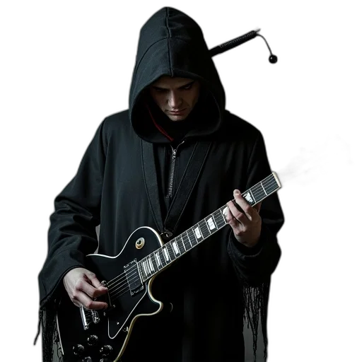 jacket, staff, weapon, cyberpunk transparent PNG cut-out
