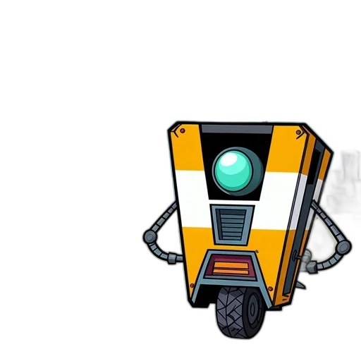 robot, car, weapon, pixel art transparent PNG cut-out