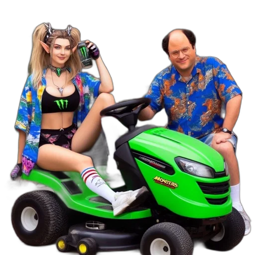 car, hair, robot, dress transparent PNG cut-out