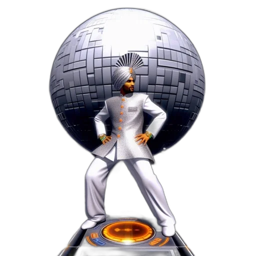 robot, staff, sword, concept art transparent PNG cut-out