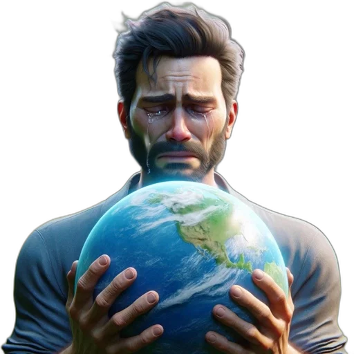 face, concept art, 3d render, pixel art transparent PNG cut-out