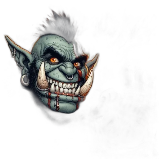 mask, face, creature, staff transparent PNG cut-out