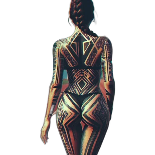 dress, jewelry, robot, staff transparent PNG cut-out