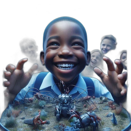 robot, face, creature, concept art transparent PNG cut-out