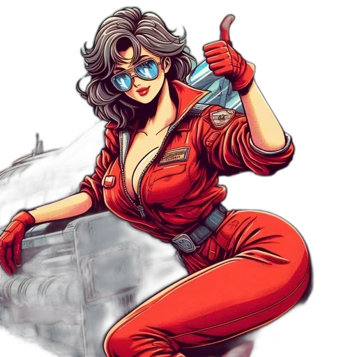 comic book art, concept art, cartoon, fantasy art transparent PNG cut-out