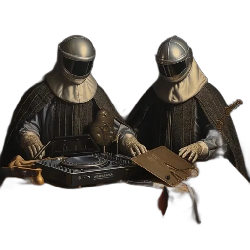 food, hat, jacket, staff transparent PNG cut-out
