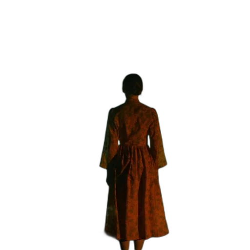 dress, jacket, staff, umbrella transparent PNG cut-out