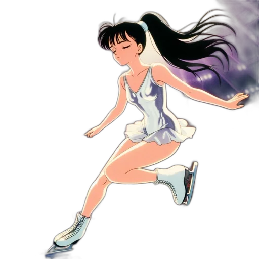 dress, anime, concept art, vaporwave transparent PNG cut-out