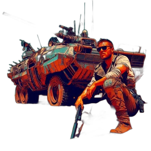 weapon, car, robot, animal transparent PNG cut-out