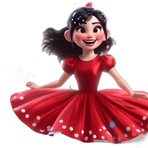 dress, crown, 3d render, concept art transparent PNG cut-out