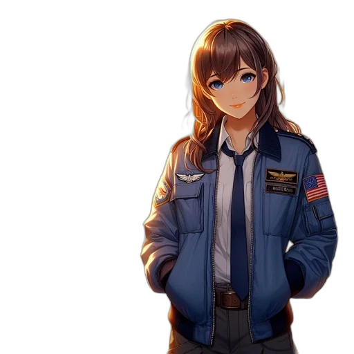jacket, staff, face, weapon transparent PNG cut-out