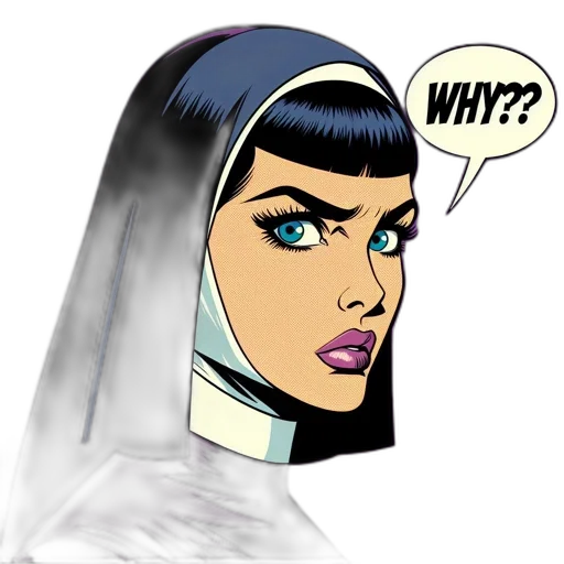 face, comic book art, cartoon, concept art transparent PNG cut-out