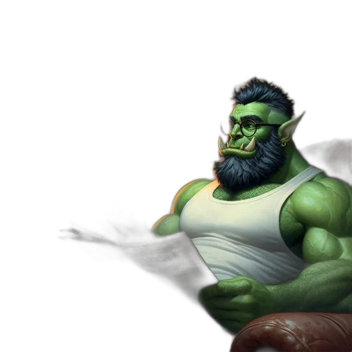 concept art, fantasy art, comic book art, 3d render transparent PNG cut-out