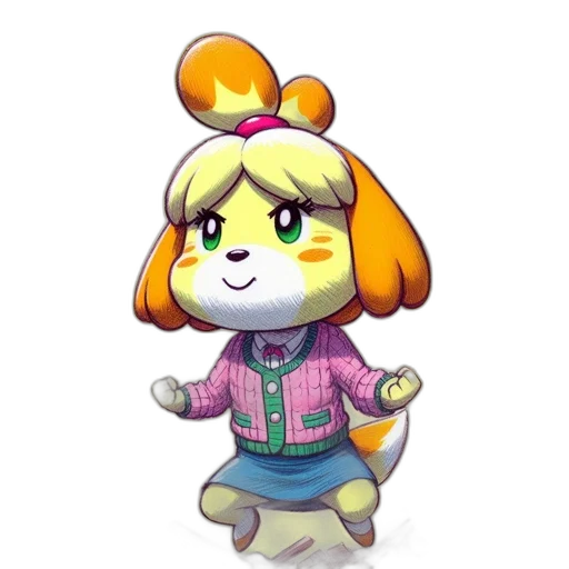 staff, animal, jacket, hat transparent PNG cut-out