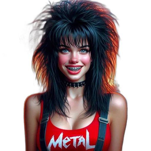 hair, face, robot, jewelry transparent PNG cut-out