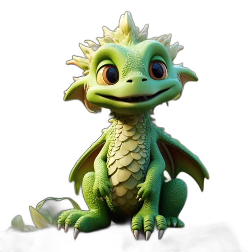 dragon, creature, animal, staff transparent PNG cut-out