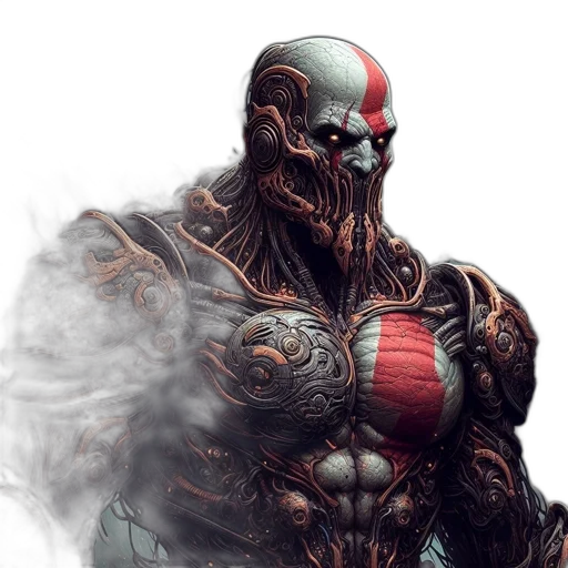 mask, concept art, comic book art, fantasy art transparent PNG cut-out