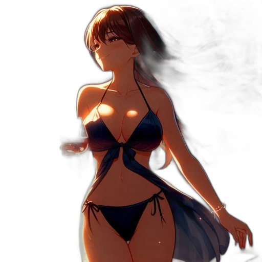 dress, concept art, anime, fantasy art transparent PNG cut-out
