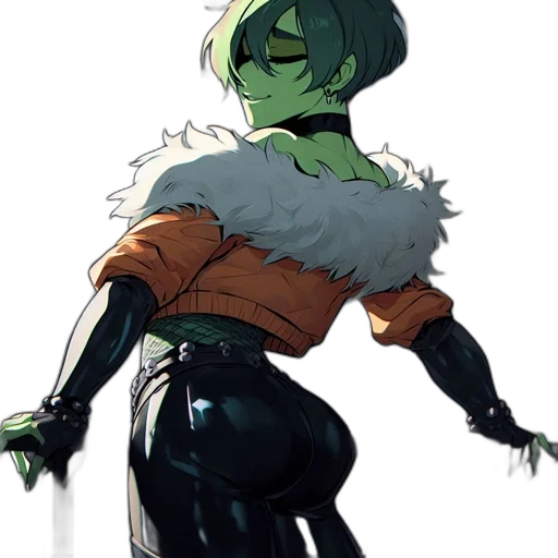 jacket, staff, mask, creature transparent PNG cut-out