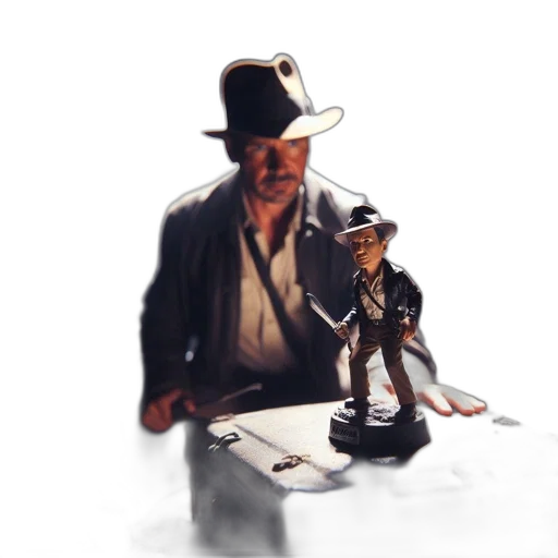 staff, hat, robot, weapon transparent PNG cut-out