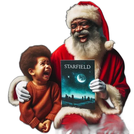 santa, claus, child, laugh transparent PNG cut-out