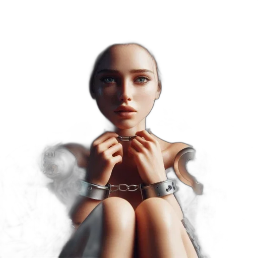 robot, jewelry, dress, face transparent PNG cut-out